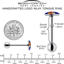Sushi Barbell Tongue Ring by Onyx O