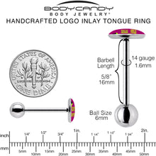 Taco Queen Barbell Tongue Ring by Onyx O