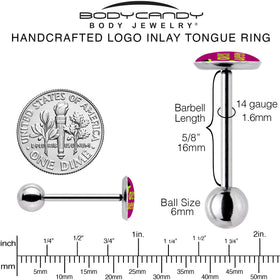 Taco Queen Barbell Tongue Ring by Onyx O