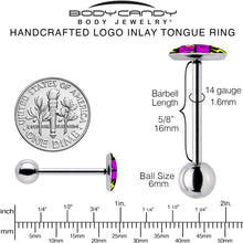 Over Thinker Impact Barbell Tongue Ring by Onyx O