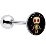 Voodoo Doll Barbell Tongue Ring by Onyx O