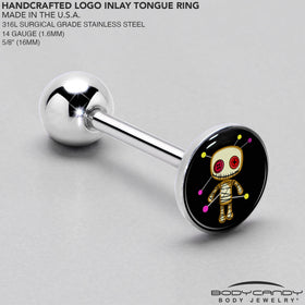 Voodoo Doll Barbell Tongue Ring by Onyx O