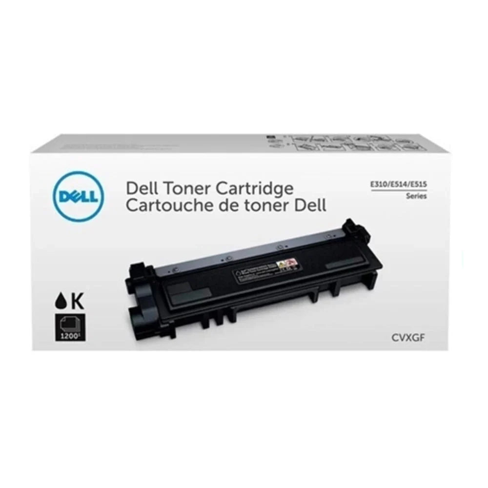 New, Pre-Owned - Dell CVXGF Standard Yield  Black Toner Cartridge, 593-BBKC