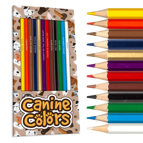 Canine Colors Colored Pencil Set for Dog Lovers