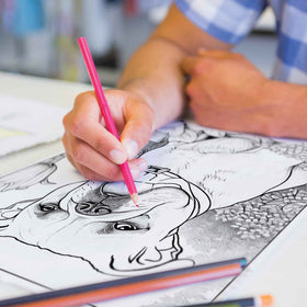 Canine Colors Coloring Pages (10 Pack)