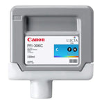 New, Pre-Owned -  PFI-306C Standard-Yield Cyan Ink Cartridge, 6658B001