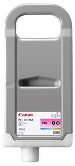 New, Pre-Owned - Canon 700ml PFI-701 Photo Magenta High-Yield Ink Cartridge, 0905B001AA