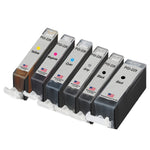 U.S. Remanufactured for Canon 1 PGI-225 Black / CLI-226 1 Black, 1 Gray, 3 Colors Ink Cartridges 6-Pack