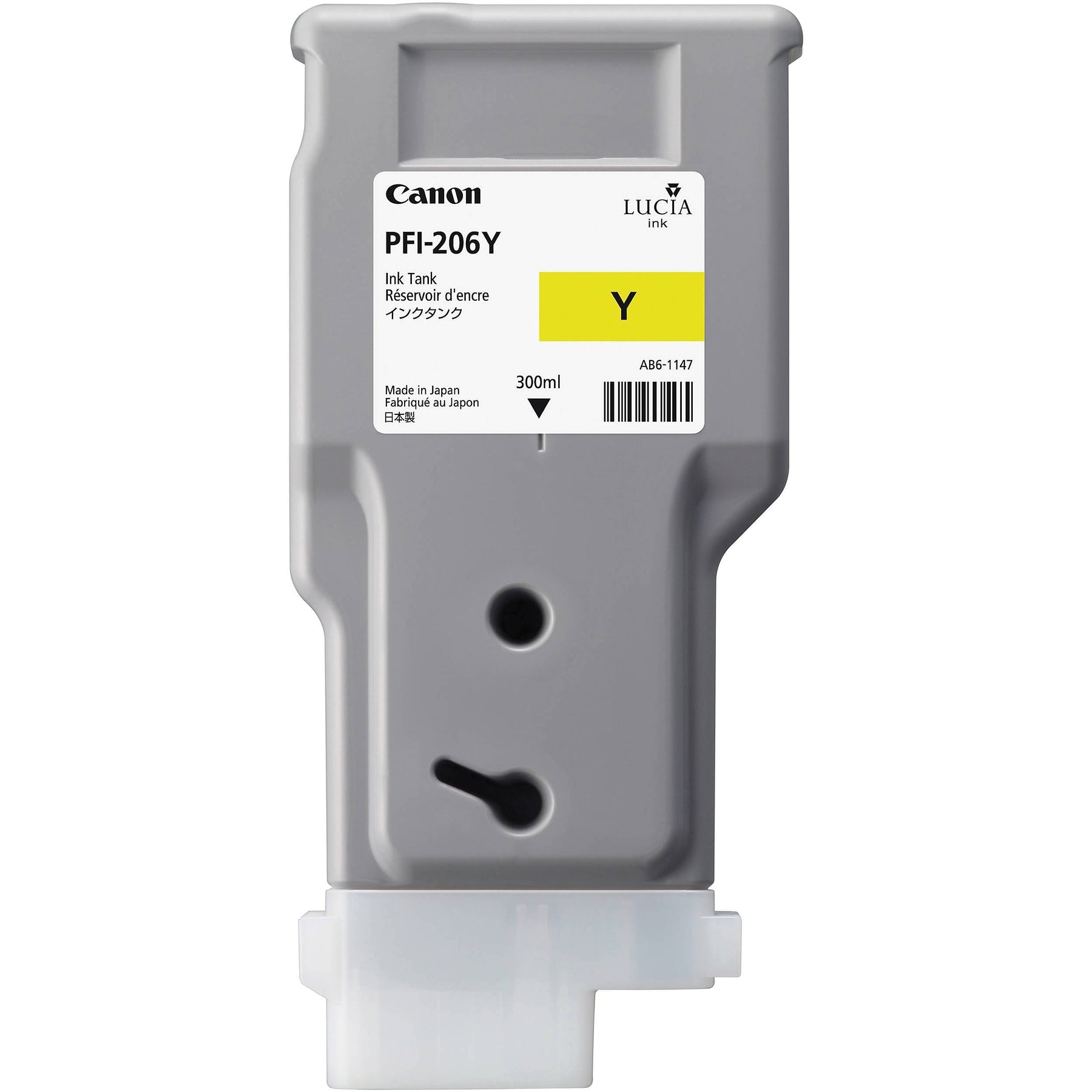 New, Pre-Owned - Canon PFI-206 300mL Yellow Ink Cartridge