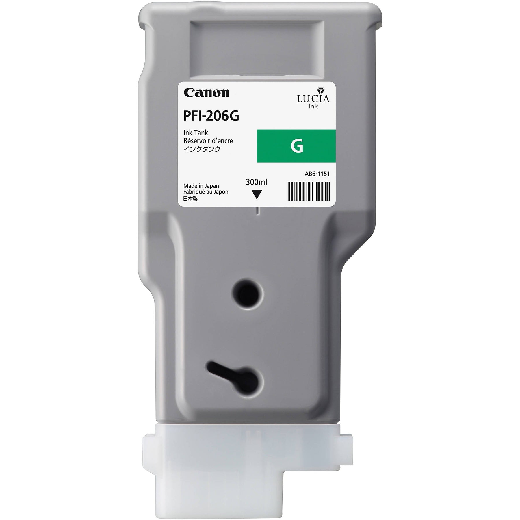 New, Pre-Owned - Canon PFI-206 300mL Green Ink Cartridge