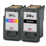 U.S. Remanufactured for Canon PG-240XL Black / CL-241XL Color Value Pack High Yield Ink Cartridges