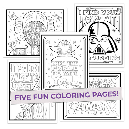 Colors Wars Coloring Pages (5 Pack)