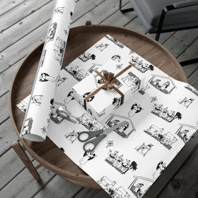 Nativity Toile Gift Wrap