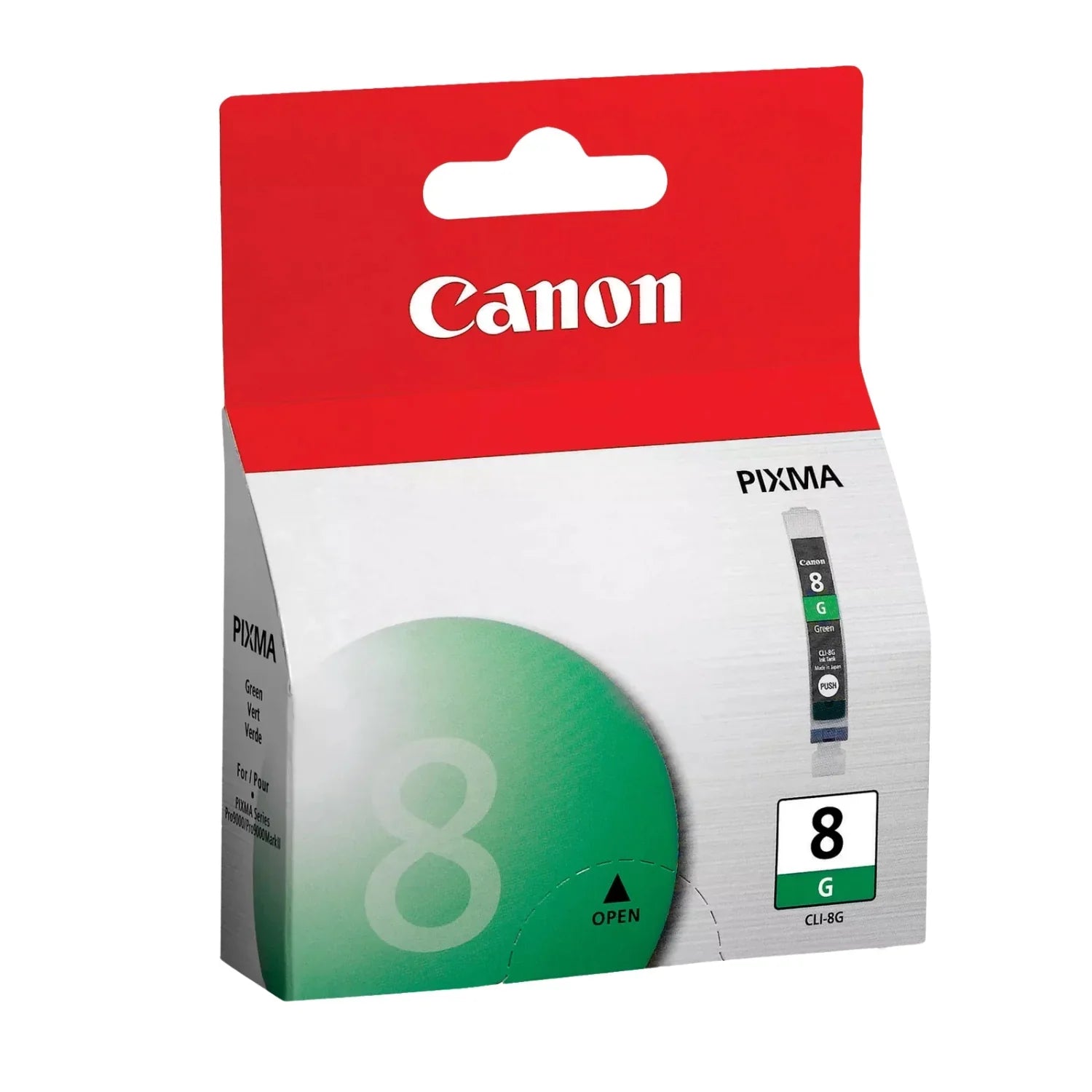 New, Pre-Owned - Canon CLI-8 Standard Yield Green Ink Tank