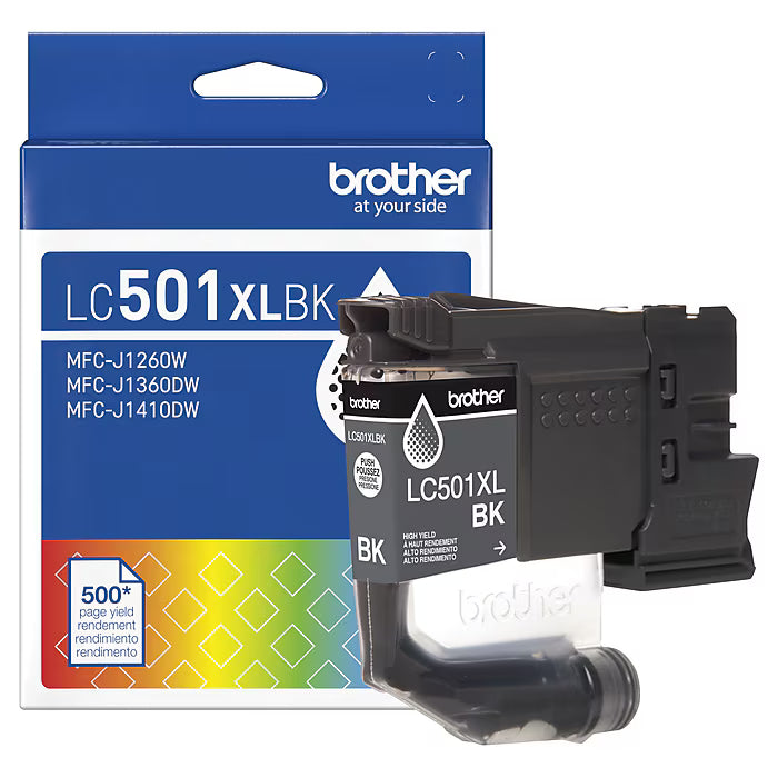 New, Pre-Owned - Brother LC501XL High Yield Black Ink Cartridge