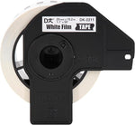 New, Pre-owned, Brother DK-2211 Black on White Film Tape for QL Label Printers