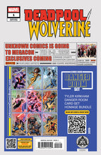 [Signed by Tyler Kirkham] Deadpool / Wolverine #1 Unknown Comics Tyler Kirkham Exclusive Var [IN STOCK]