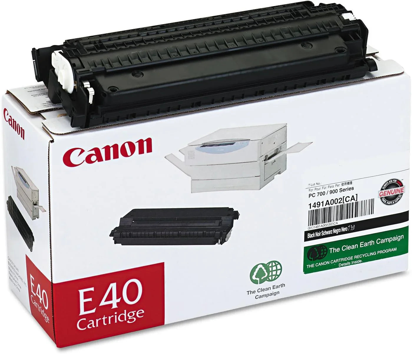 New, Pre-Owned - Canon E40 High Yield Black Toner Cartridge, 1491A002AA