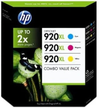 New, Pre-Owned - HP New, Pre-Owned - 920XL Cyan, Magenta, & Yellow Ink Cartridge