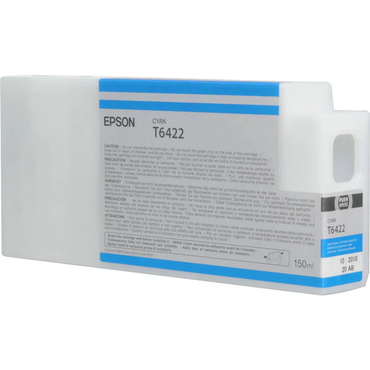 New, Pre-Owned - Epson T6422 Cyan 150ml Ink Cartridge