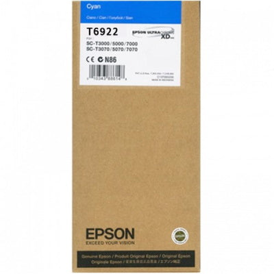 New, Pre-Owned - Epson T6922 Cyan 110 ml Ink Cartridge