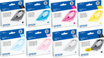 New, Pre-Owned - Epson T034 Black and Color Ink Cartridges-8 Pack