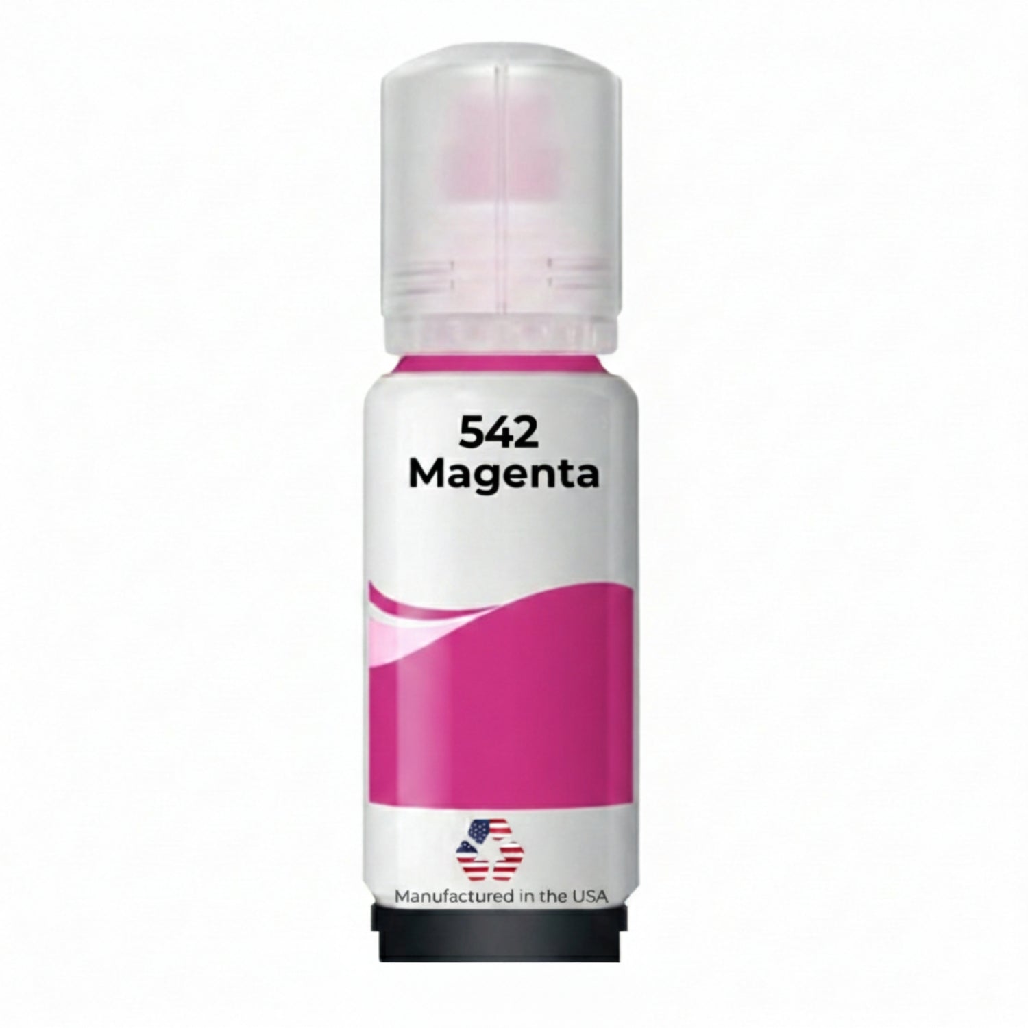 US Remanufactured for Epson 542 (T542320-S) 70 ml Magenta Ultra High Yield Ink Bottle Made in the USA, T542320-S