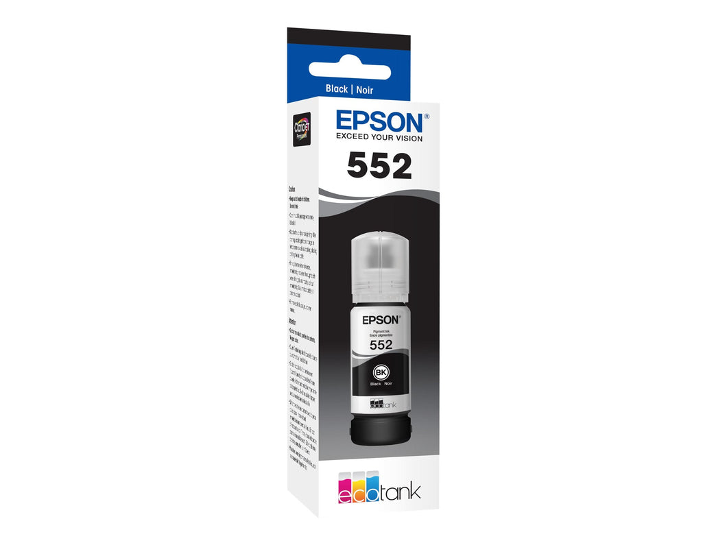 New, Pre-Owned - Epson 522 Black Ink Bottle, T552020-S