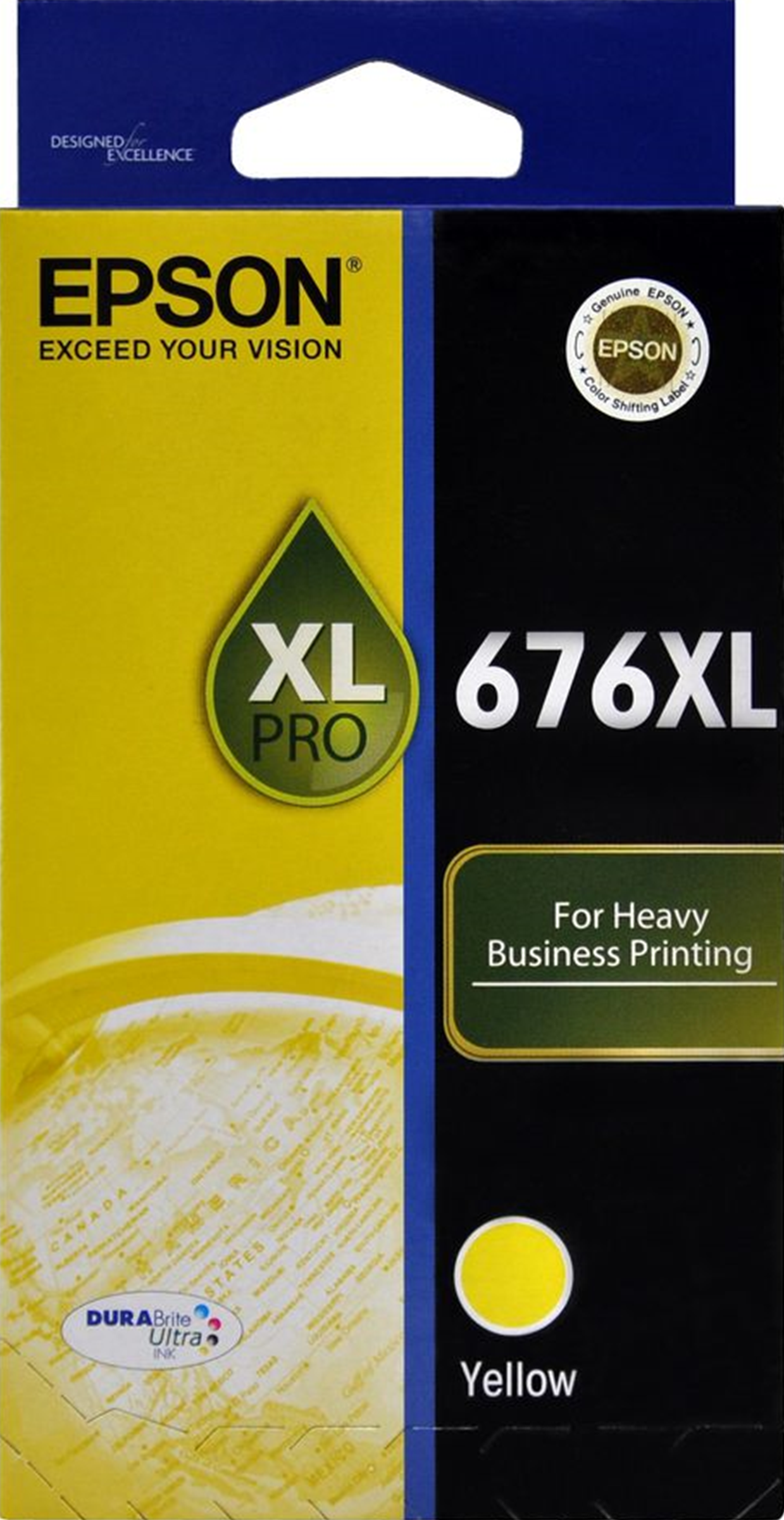 New, Pre-Owned - Epson 676XL Yellow Ink Cartridge