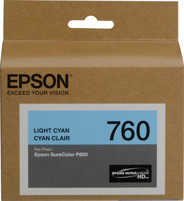 New, Pre-Owned - Epson Whale T7605 Light Cyan Ink Cartridge