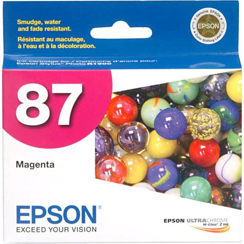 New, Pre-Owned - Epson 87 (T0873) Magenta Ink Cartridge