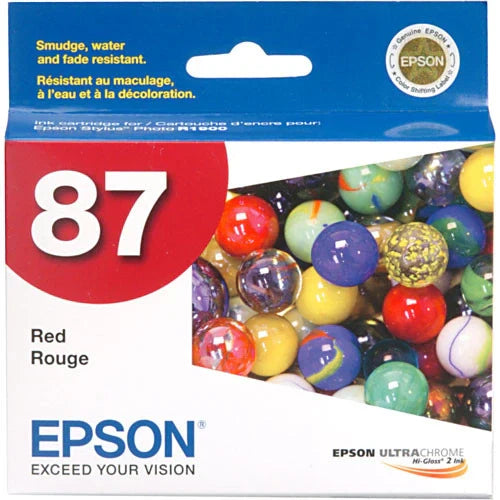 New, Pre-Owned - Epson 87 (T0877) Red Ink Cartridge