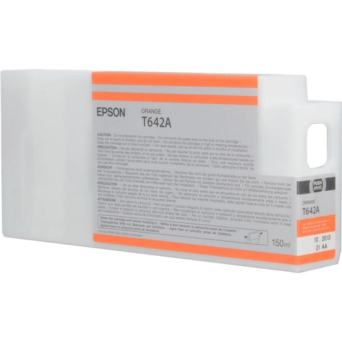 New, Pre-Owned - Epson T642A Orange 150ml Ink Cartridge