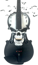 Scourge of War Skull Violin Outfit | Carbon Fiber Bow & Crystal Fine Tuners