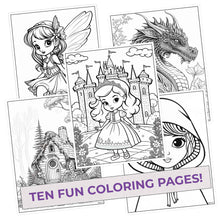 Fairy Tale Colors Coloring Pages (10 Pack)