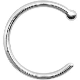 18G 5/16 Solid 14K White Gold Nose Hoop
