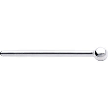 Solid 14K White Gold 1.5mm Ball Nose Ring