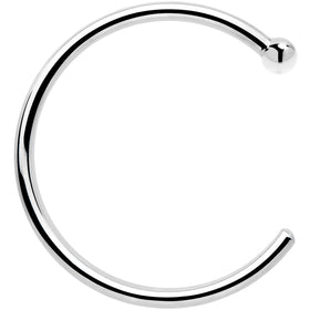 Real Platinum Nose Hoop - Hypoallergenic & Luxurious
