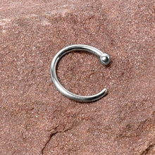 20G 5/16 Solid 14K White Gold Nose Hoop
