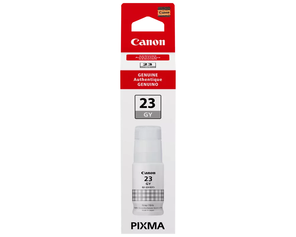 New, Pre-Owned - Canon GI-23 Standard-Yield Gray Ink Bottle, 4705C001