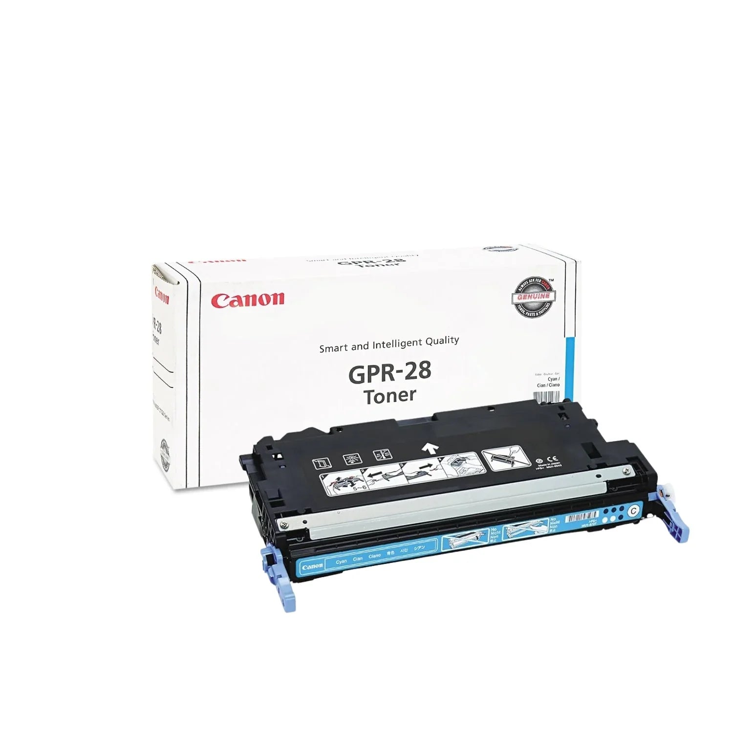 New, Pre-Owned - Canon GPR-28 Standard Yield Cyan Toner Cartridge, 1659B004AA