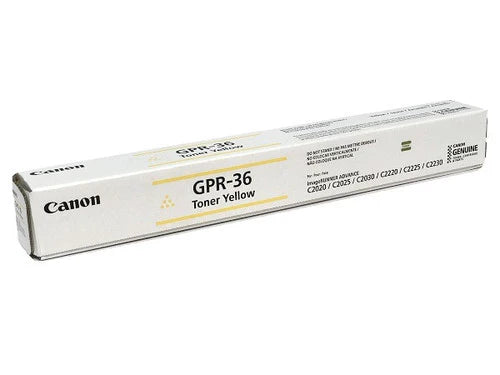 New, Pre-Owned - Canon GPR-36 Standard Yield Yellow Toner Cartridge, 3785B003AA