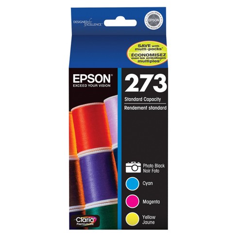New, Pre-Owned - Epson 273 Photo Black, Cyan, Magenta, Yellow Ink Cartridges