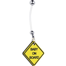 Baby on Board Pregnant Belly Ring