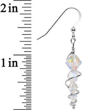 925 Sterling Icicle Drop Earrings Created with Crystals
