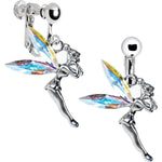 Aurora Cubic Zirconia Fairy Clip Earrings