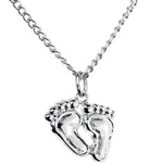 Dangling Feet Pendant Necklace