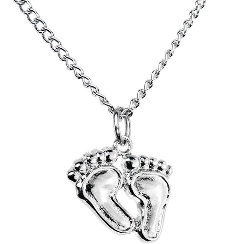 Dangling Feet Pendant Necklace