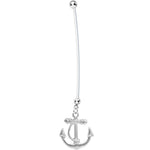 Nautical Anchor Drop Pregnant Belly Ring