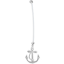 Nautical Anchor Drop Pregnant Belly Ring